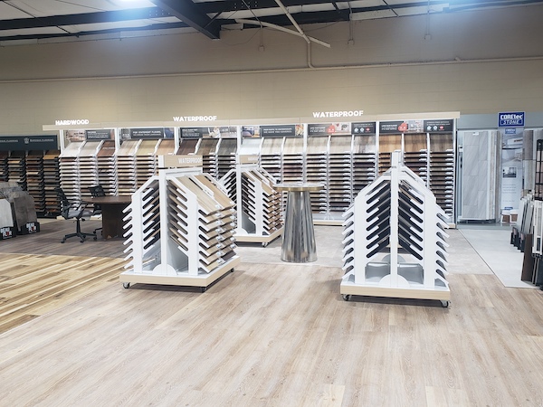 Tim Hogan's flooring store showroom in Memphis, TN