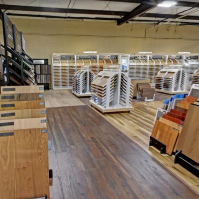 Tim Hogan's Flooring hardwood flooring showroom interior